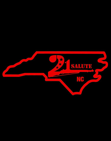 21 Gun Salute "NC" Vinyl Decal