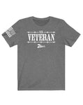 White Design "U.S. Veteran" Jersey Short Sleeve